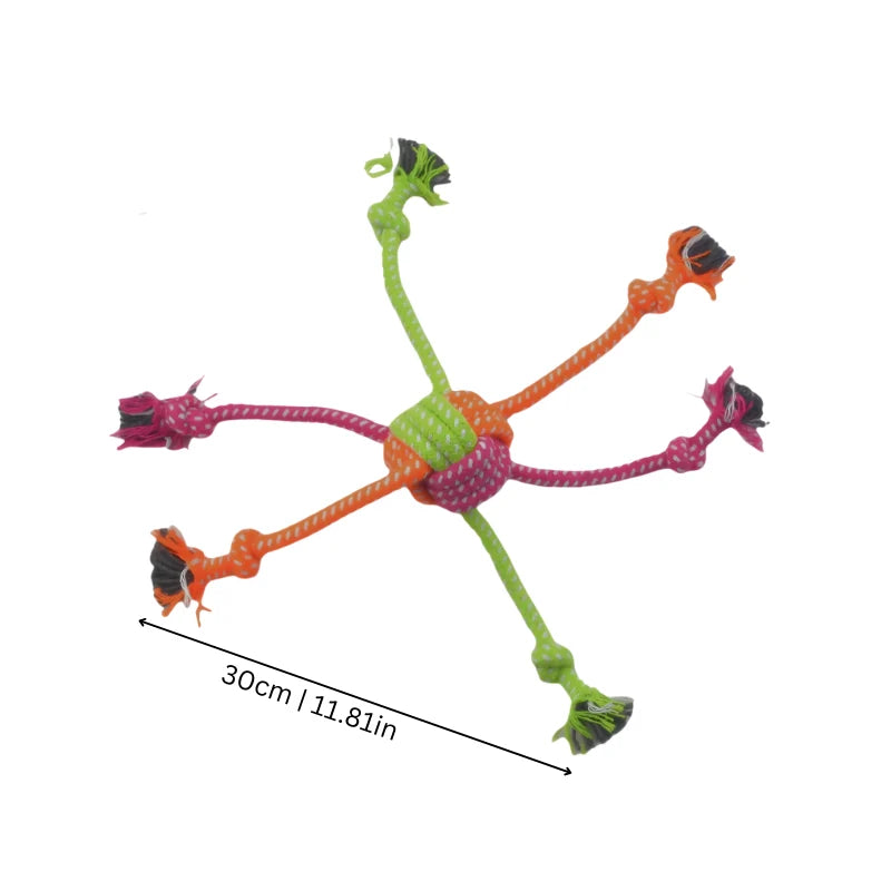 Dog Rope Toy Cotton Knot Tug & Dental Chew