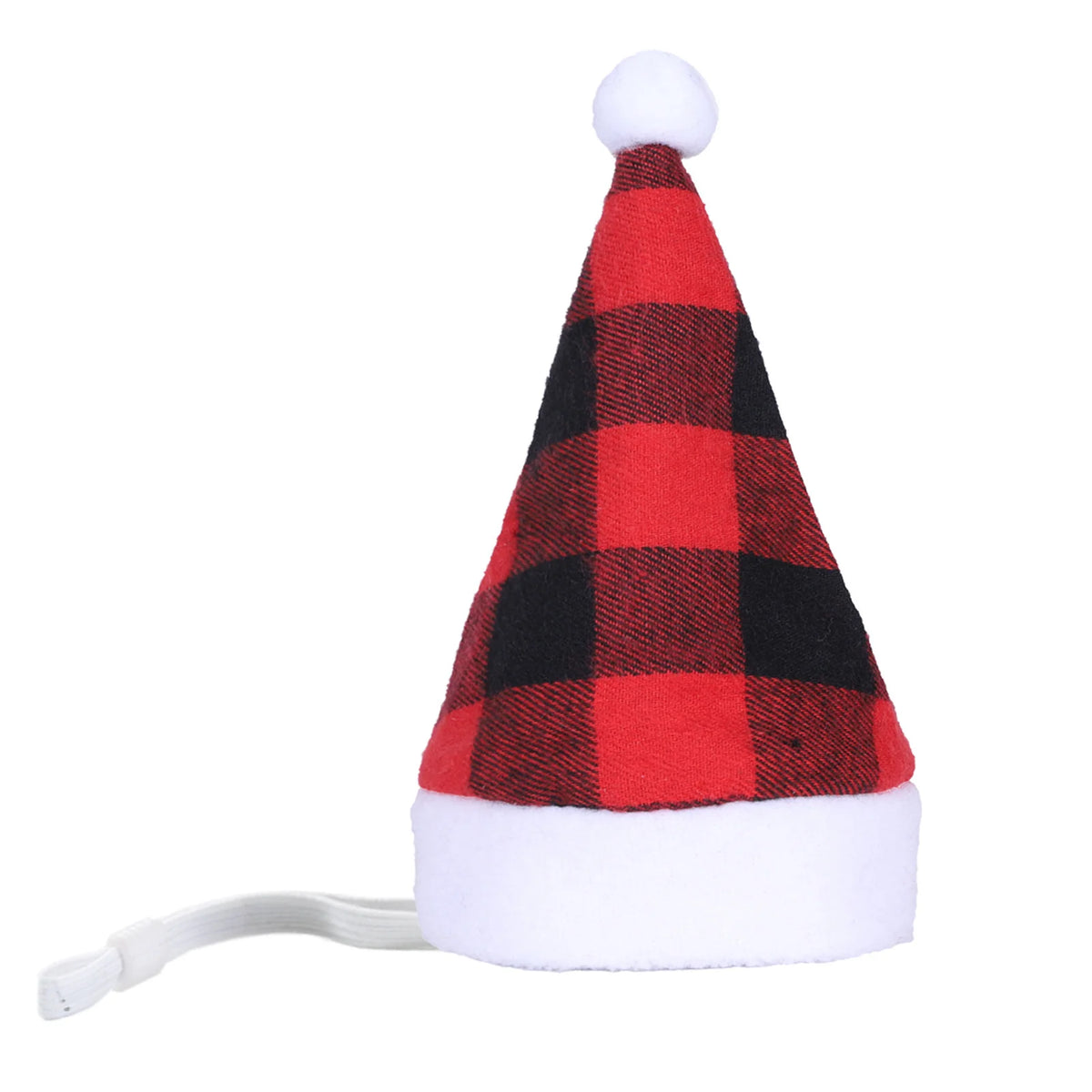 Dog Santa Hat Plush Adjustable Strap