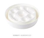 Dog Slow Feeder Bowl Raised Dividers 2-Cup Capacity