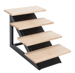 Dog Stairs Hardwood Non-Slip 180 Lb Capacity