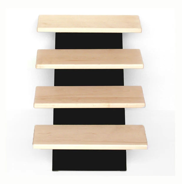Dog Stairs Hardwood Non-Slip 180 Lb Capacity