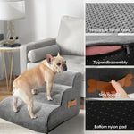 Dog Stairs High-Density Foam Non-Slip Base Washable Cover
