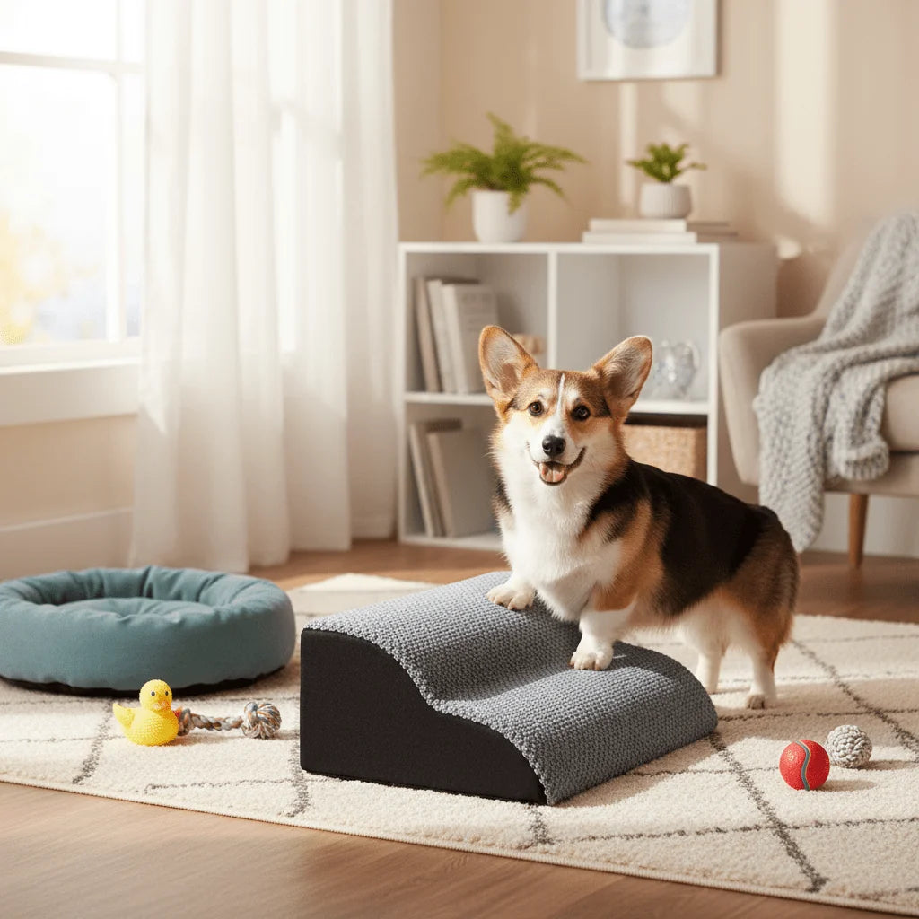 Dog Stairs High-Density Shape-Retaining Foam 2 or 3 Steps