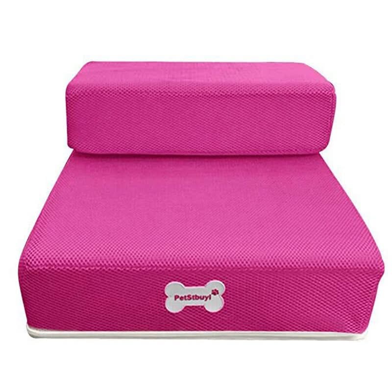 Dog Stairs Padded Non-Slip Two Steps Washable Cover