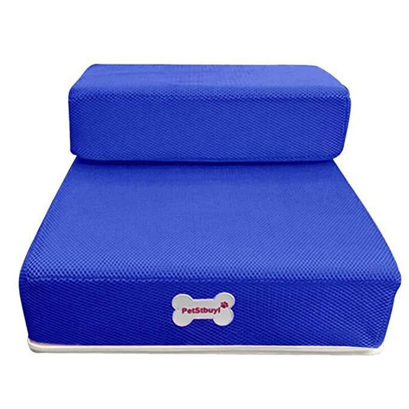 Dog Stairs Padded Non-Slip Two Steps Washable Cover