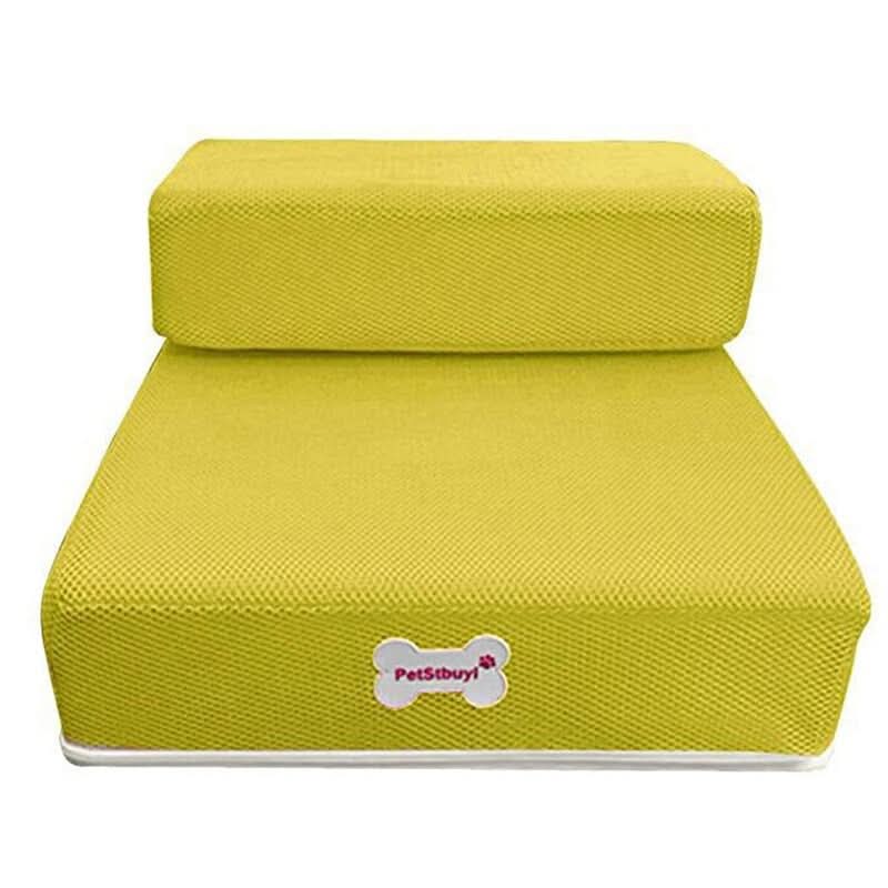 Dog Stairs Padded Non-Slip Two Steps Washable Cover