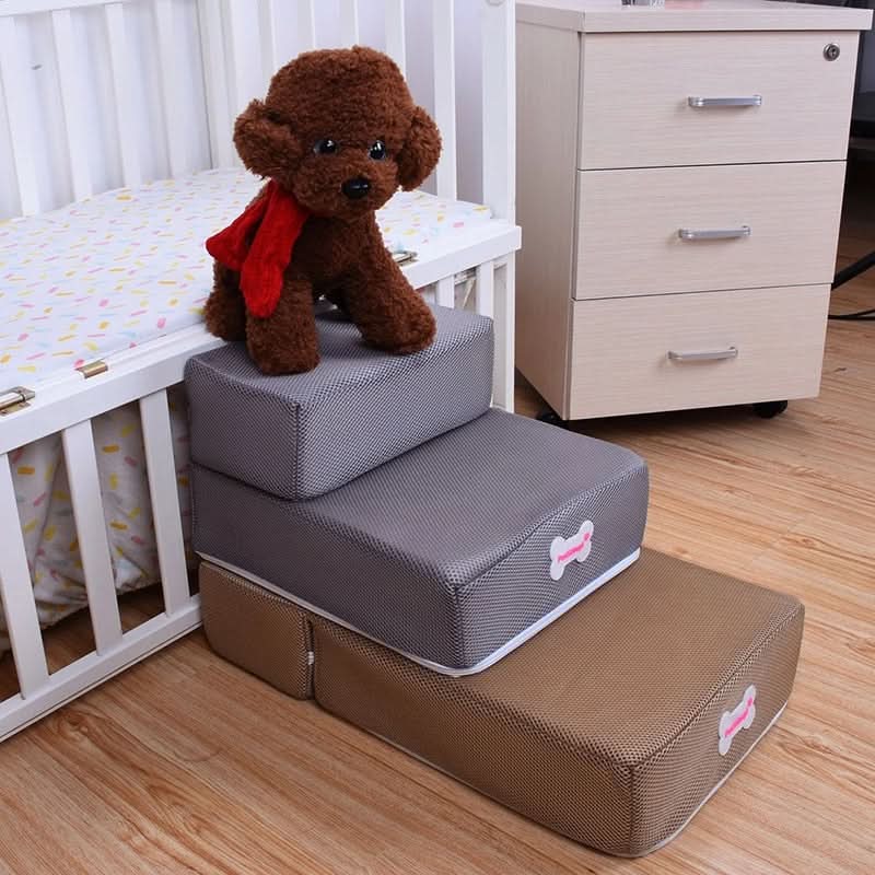 Dog Stairs Padded Non-Slip Two Steps Washable Cover