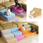 Dog Stairs Padded Non-Slip Two Steps Washable Cover