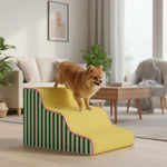 Dog Stairs Supportive Foam Core Gentle Incline Secure Footing