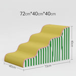 Dog Stairs Supportive Foam Core Gentle Incline Secure Footing