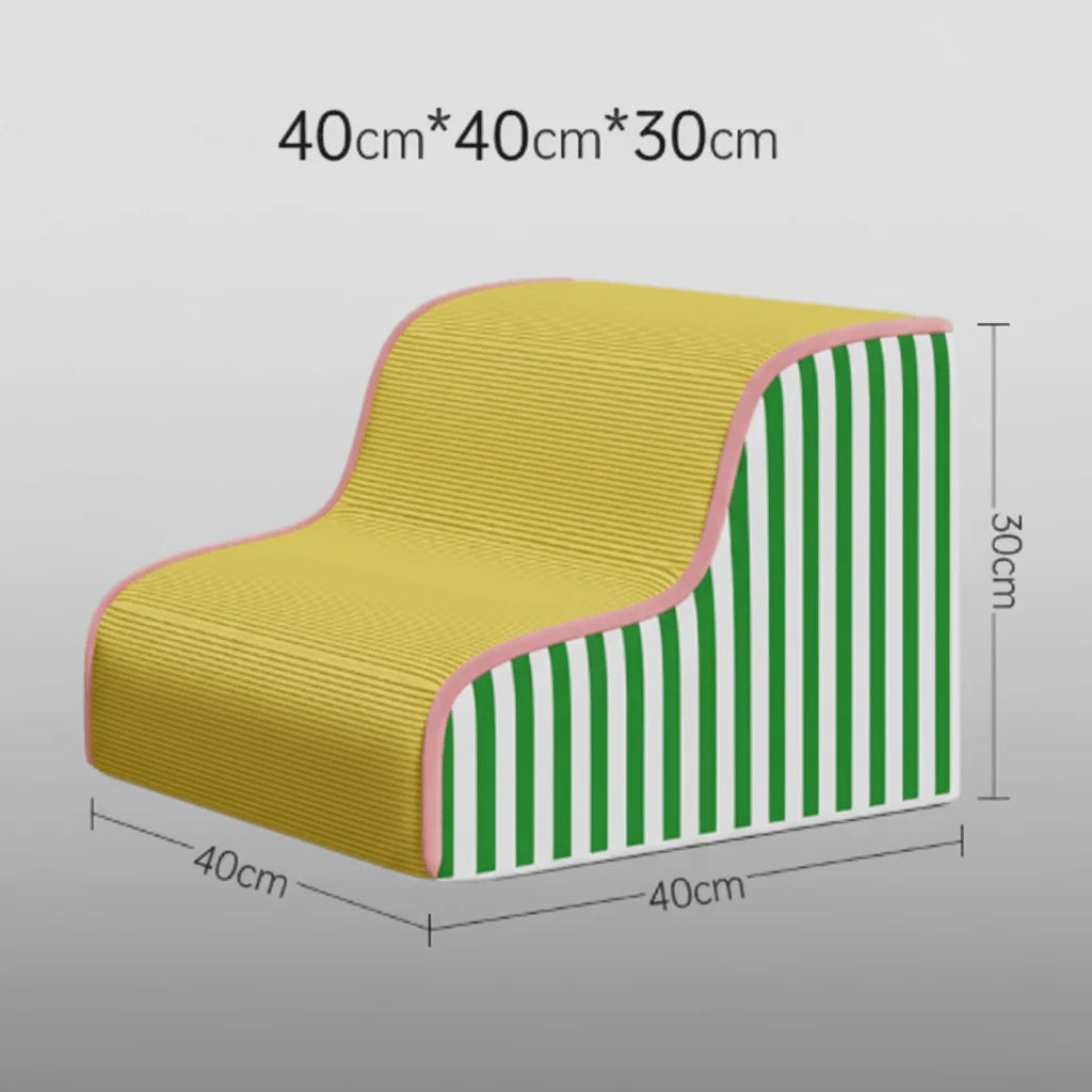 Dog Stairs Supportive Foam Core Gentle Incline Secure Footing