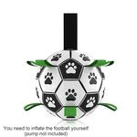 Dog Toy Ball Bouncing Buoyant Training Strap