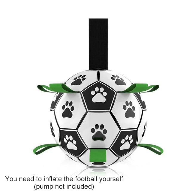 Dog Toy Ball Bouncing Buoyant Training Strap