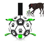 Dog Toy Ball Bouncing Buoyant Training Strap