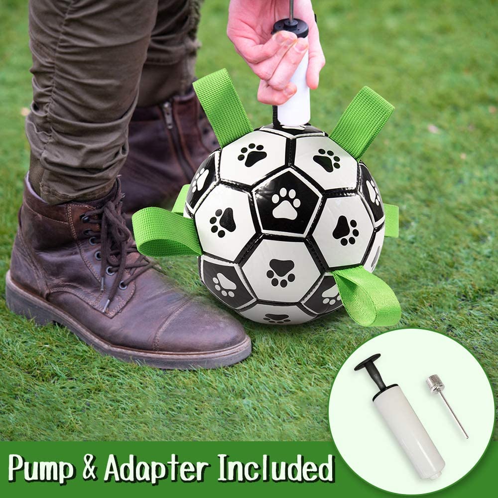 Dog Toy Ball Bouncing Buoyant Training Strap