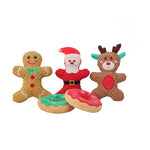 Dog Toy Set Holiday Plush Squeaky Set of 5