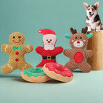 Dog Toy Set Holiday Plush Squeaky Set of 5