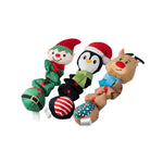 Dog Toy Set Plush Fleece Built-In Squeakers 3-Pack