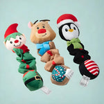 Dog Toy Set Plush Fleece Built-In Squeakers 3-Pack