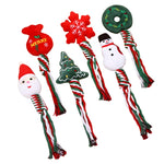 Dog Toy Squeaky Plush & Rope 6-Pack