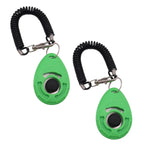 Dog Training Clicker 2-Pack Ergonomic Grip & Adjustable Strap