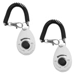 Dog Training Clicker Comfortable Grip Adjustable Strap 2-Pack