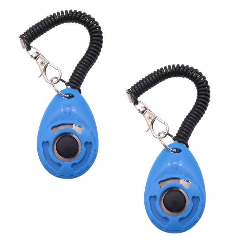 Dog Training Clicker Comfortable Grip Adjustable Strap 2-Pack