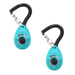 Dog Training Clicker Comfortable Grip Adjustable Strap 2-Pack