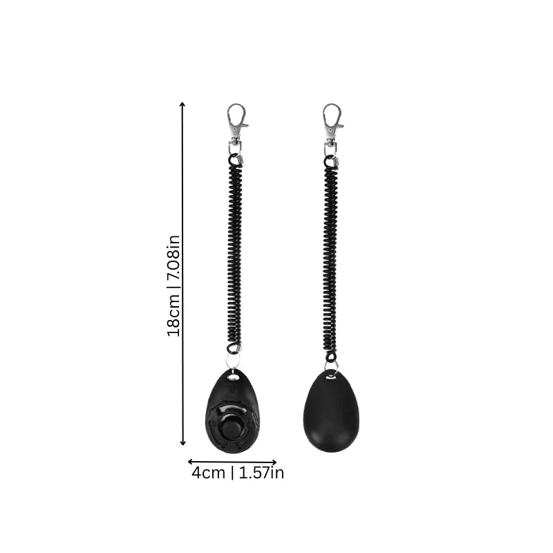 Dog Training Clicker Comfortable Grip Adjustable Strap 2-Pack