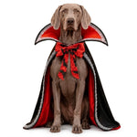 Dog Vampire Cape Adjustable Straps Lightweight Polyester Blend