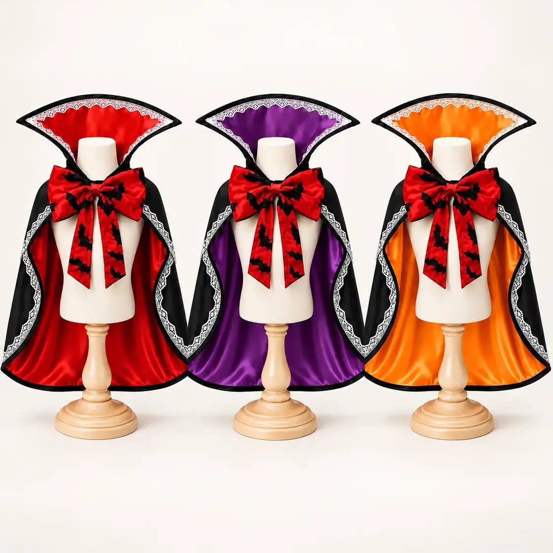 Dog Vampire Cape Adjustable Straps Lightweight Polyester Blend