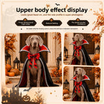Dog Vampire Cape Adjustable Straps Lightweight Polyester Blend