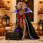 Dog Vampire Cape Adjustable Straps Lightweight Polyester Blend