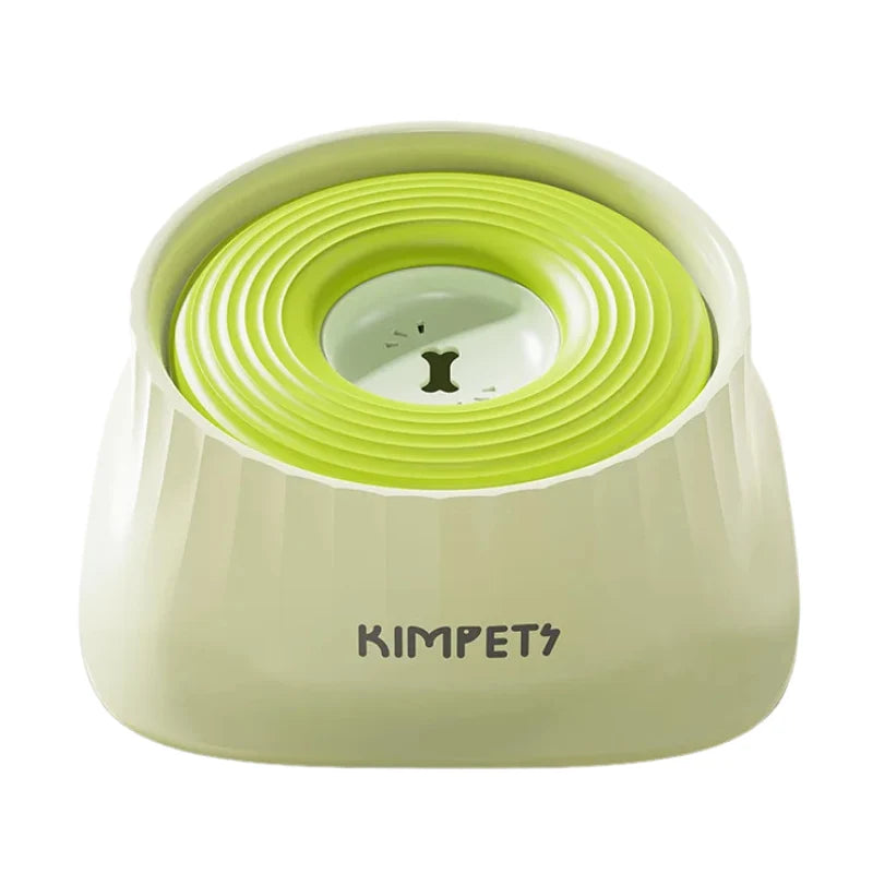 Dog Water Bowl Splash-Proof Floating Plate 1.5L Capacity