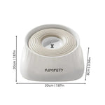 Dog Water Bowl Splash-Proof Floating Plate 1.5L Capacity