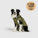Dog Winter Jacket Built-In Harness Wind & Water-Resistant