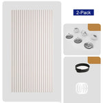 Door Curtain Magnetic Closure Accordion Folding No-Drill Installation