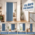 Door Curtain Magnetic Closure Accordion Folding No-Drill Installation