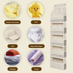 Door Hanging Organizer 5-Tier Mesh Compartments 8 Extra Pockets