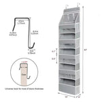 Door Hanging Organizer 5-Tier Mesh Compartments 8 Extra Pockets