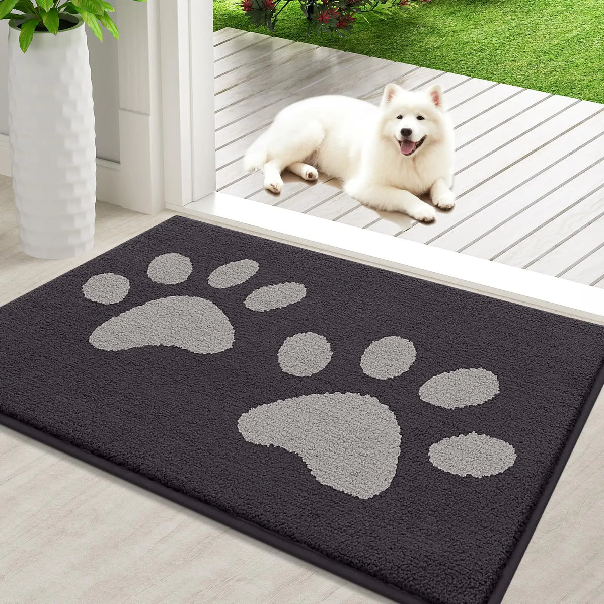 Door Mat Absorbent Surface & Non-Slip Backing