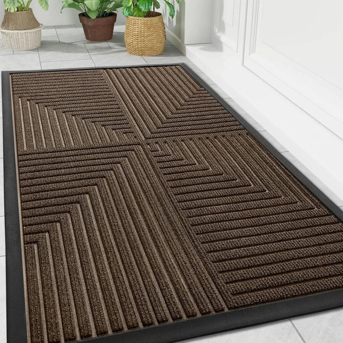 Door Mat Heavy-Duty Non-Slip Indoor & Outdoor Rubber