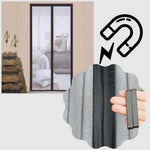 Door Mosquito Screen Magnetic Self-Closing Polyester Mesh