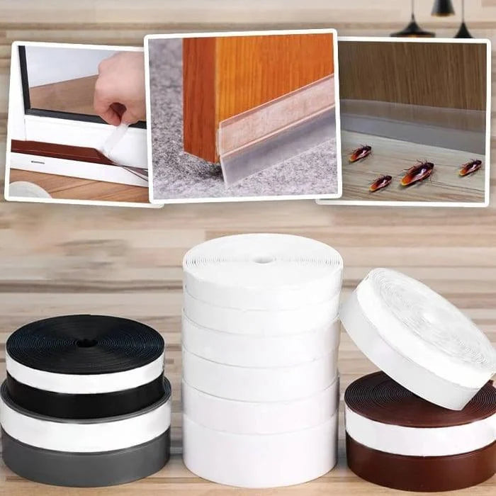 Door Sealing Strip Silicone Self-Adhesive Draft & Noise Reduction