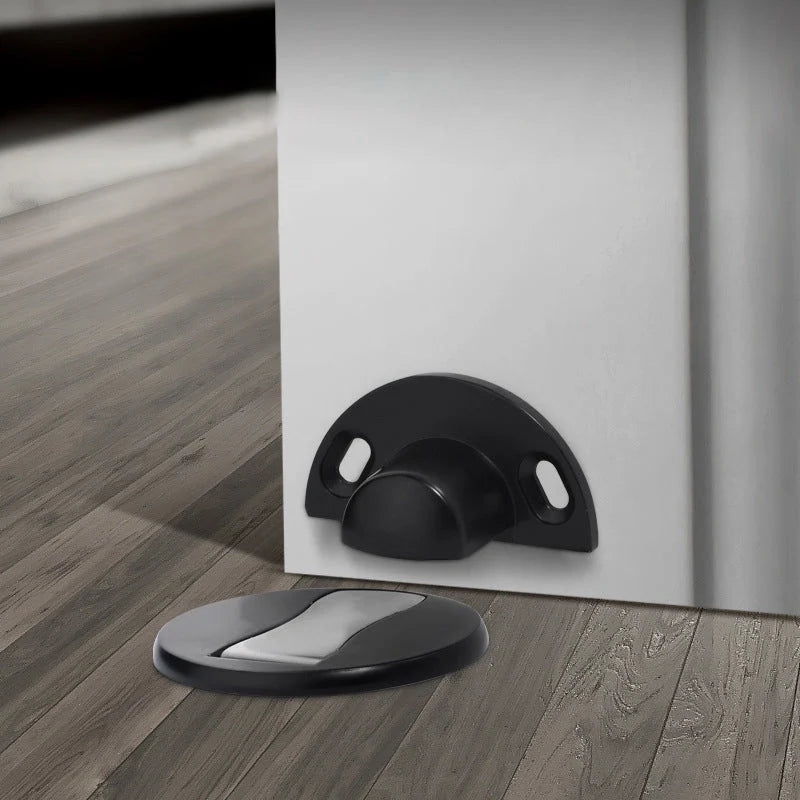 Door Stopper Magnetic Zinc Alloy Brushed Finish