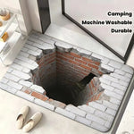 Doormat 3D Waterfall Illusion Non-Slip Backing