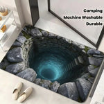 Doormat 3D Waterfall Illusion Non-Slip Backing