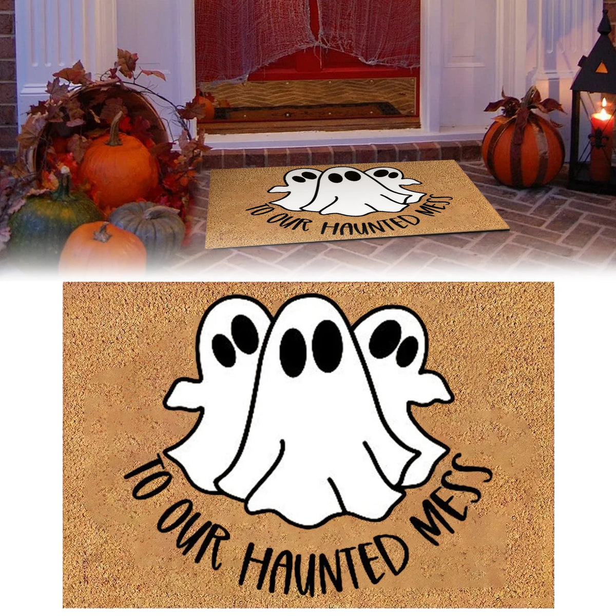 Doormat Coconut Fiber Non-Slip Halloween Design