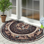 Doormat Half-Round Vintage Mosaic Non-Slip
