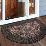 Doormat Half-Round Vintage Mosaic Non-Slip